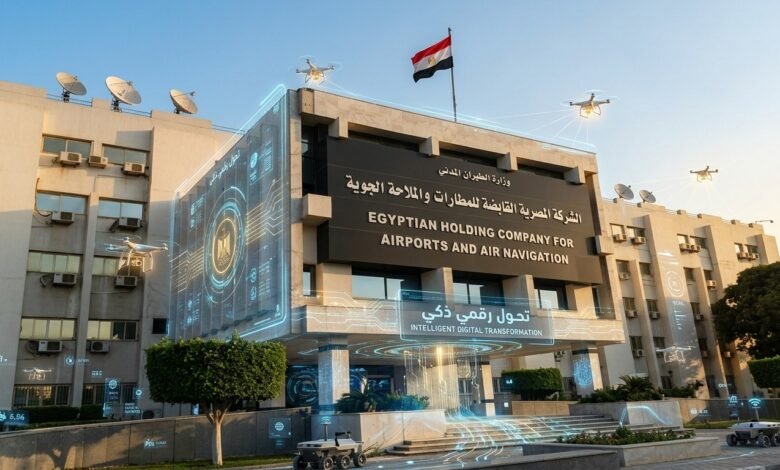 القابضة-للمطارات-المصرية-تقود-التحول-الرقمي.-45-ألف-صفحة-دون-طباعة-خلال-3-أشهر